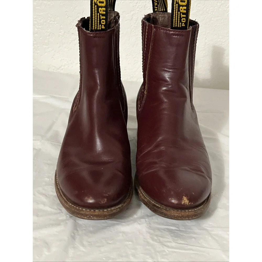Potro Salvaje Mexican Genuine Leather Boots Mens 28 Mexico 9.5-10 US Charro Red
